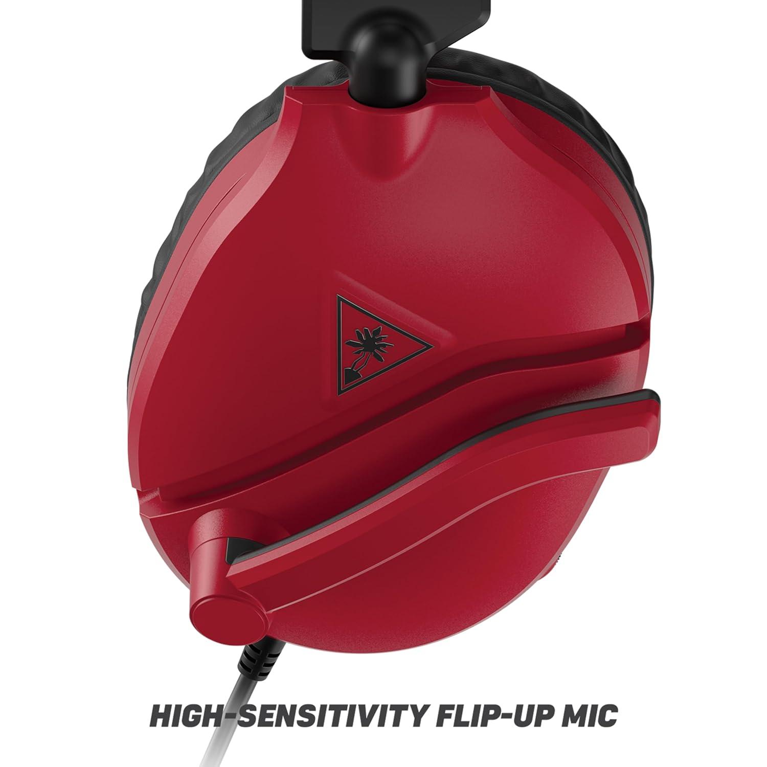 imageTurtle Beach Recon 70 Wired Gaming Headset Licensed for Nintendo Switch 2 Nintendo SwitchLiteOLED Model FliptoMute Mic Adjustable Lightweight OnEar Controls 40mm Drivers Black and WhiteMidnight Red