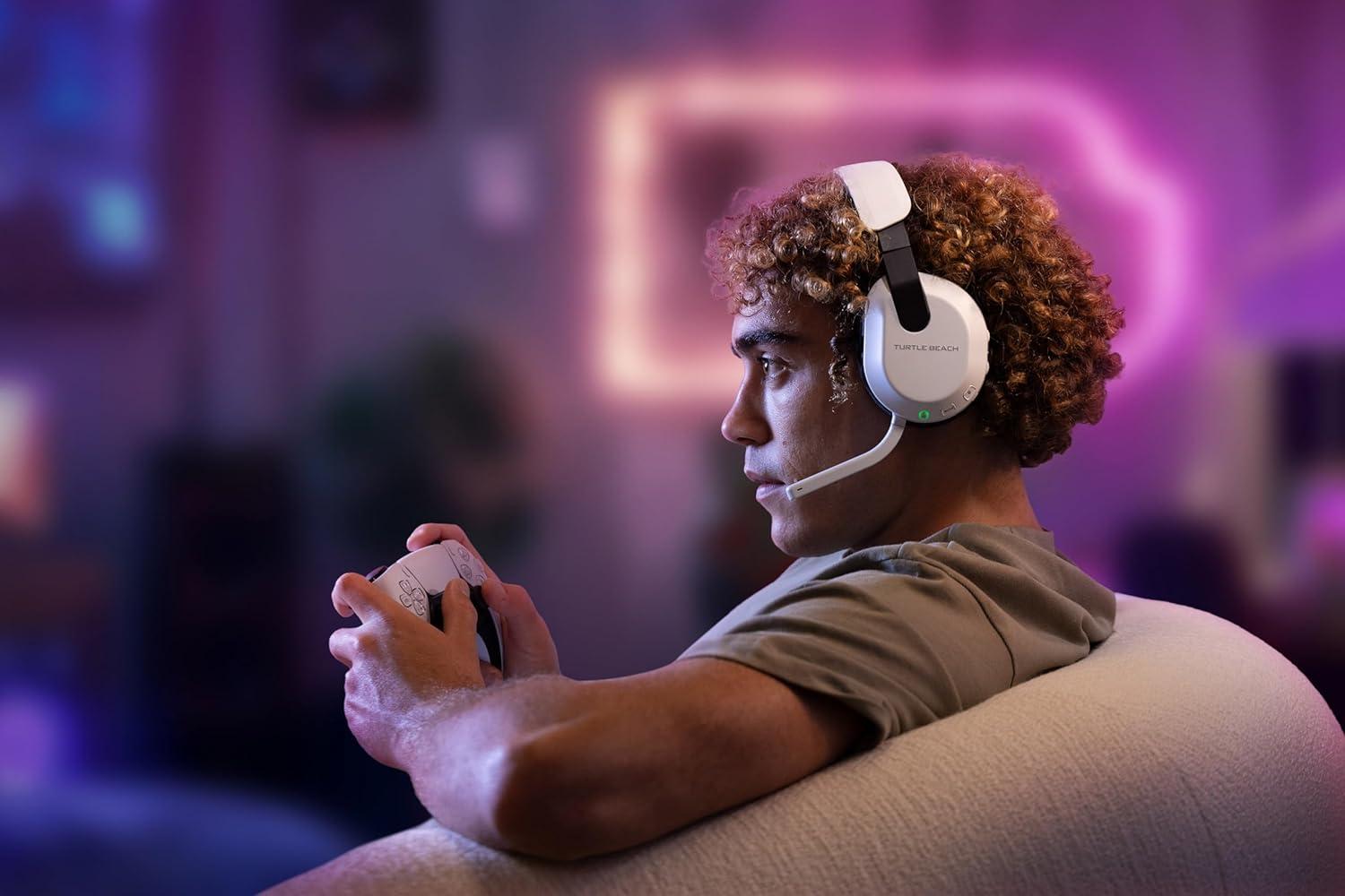 imageTurtle Beach Stealth 700 Gen 3 Wireless Multiplatform Amplified Gaming Headset for PS5 PS4 PC Mobile 60mm Drivers AI NoiseCancelling Mic Bluetooth 80Hr Battery Dual Transmitters BlackWhite