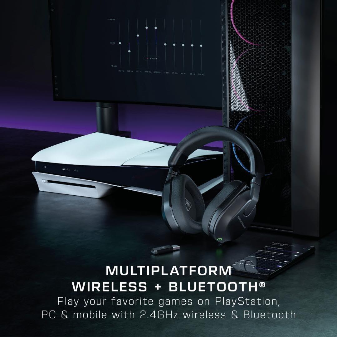 imageTurtle Beach Stealth 700 Gen 3 Wireless Multiplatform Amplified Gaming Headset for PS5 PS4 PC Mobile 60mm Drivers AI NoiseCancelling Mic Bluetooth 80Hr Battery Dual Transmitters BlackBlack