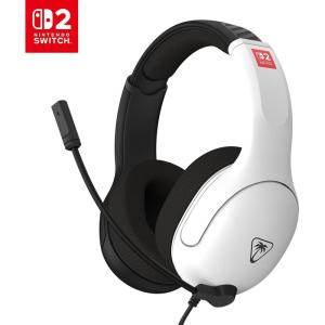 Turtle Beach Airlite Fit Wired Gaming Headset – Officially Licensed for Nintendo Switch 2, Nintendo Switch, Durable, Lightweight, Charcoal Blue/Red(Black and White)