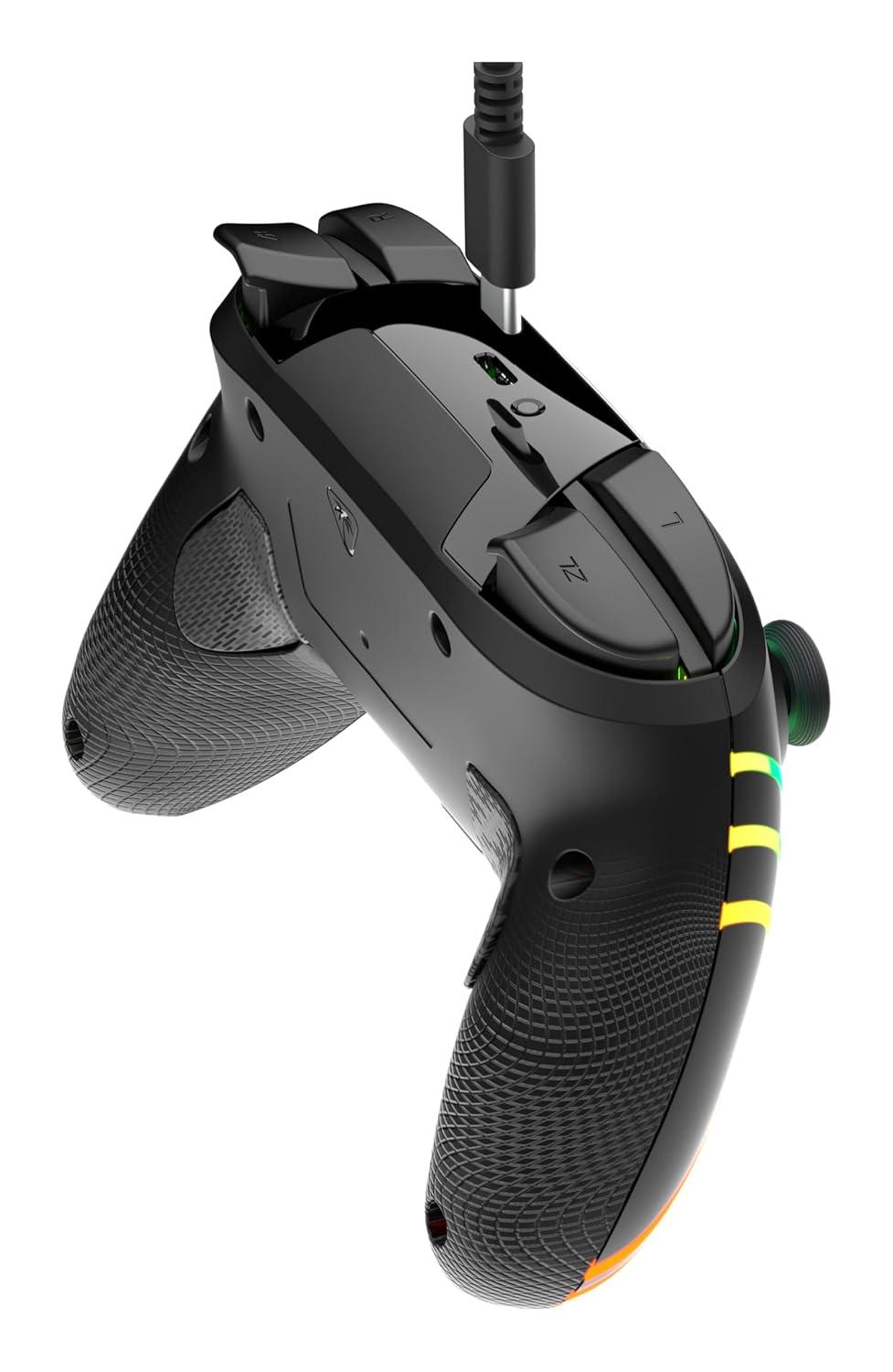 imageTurtle Beach Afterglow Wave Wireless RGB Gaming Controller Officially Licensed for Nintendo Switch 2 Nintendo SwitchSwitch LiteOLED TMR Thumbsticks Customizable Lighting BlackBlack