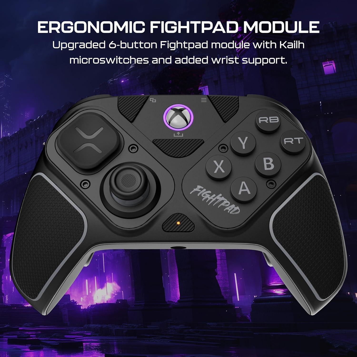 imageTurtle Beach Victrix Pro BFG Reloaded Wireless Gaming Controller Licensed for Xbox Series XS Xbox One PC Gamepad Bluetooth Fightpad HallEffect ThumbsticksTriggers Customizable Controls WhiteBlack