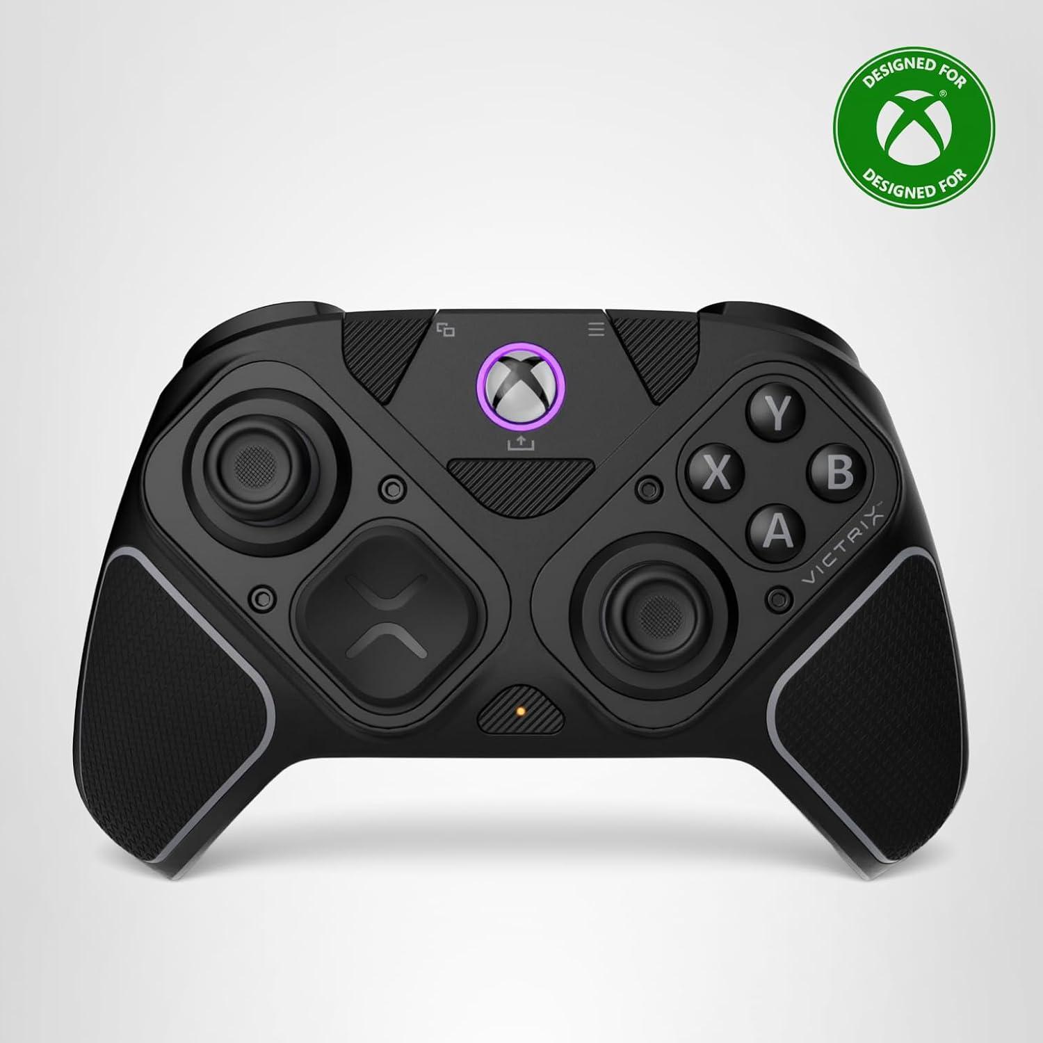 imageTurtle Beach Victrix Pro BFG Reloaded Wireless Gaming Controller Licensed for Xbox Series XS Xbox One PC Gamepad Bluetooth Fightpad HallEffect ThumbsticksTriggers Customizable Controls WhiteBlack