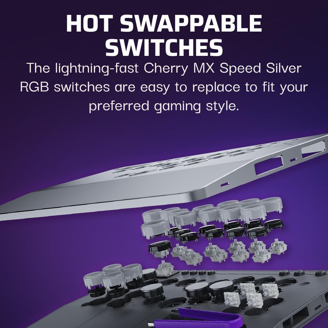 imageTurtle Beach Victrix Pro KO Leverless All Button Fight Stick for PlayStation 5 Officially Licensed PS5PS4 Windows 1011 PC Customizable eSports Tournament Ready Controller Arcade Controller GrayPlayStation