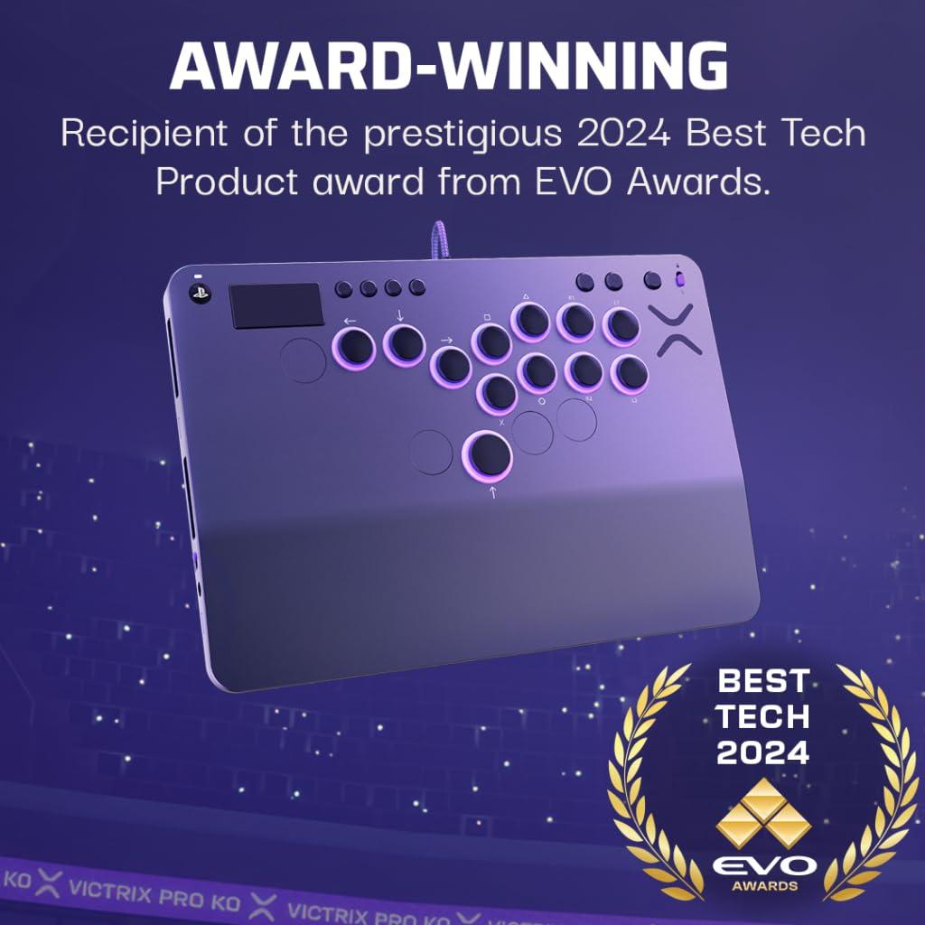 imageTurtle Beach Victrix Pro KO Leverless All Button Fight Stick for PlayStation 5 Officially Licensed PS5PS4 Windows 1011 PC Customizable eSports Tournament Ready Controller Arcade Controller GrayPlayStation