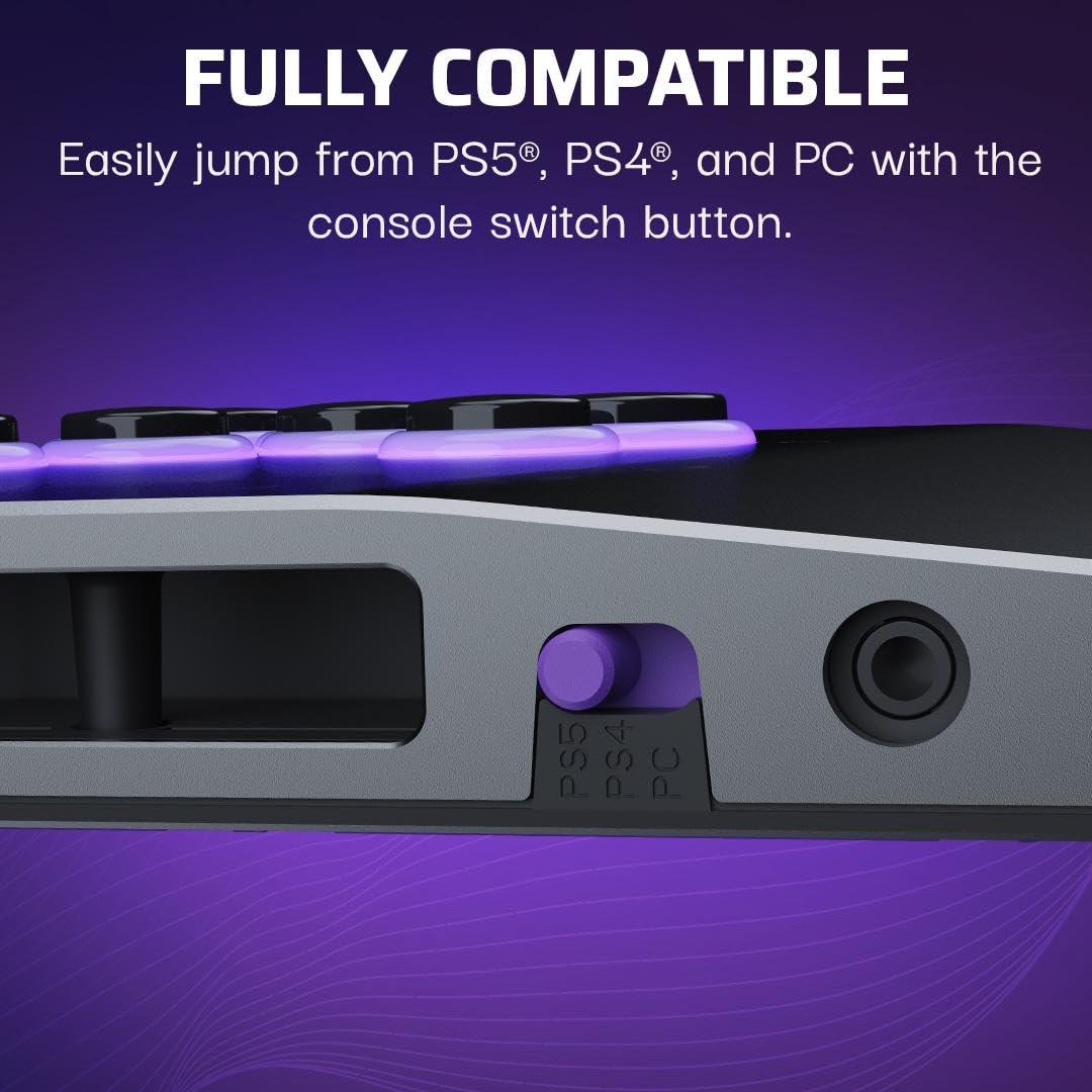 imageTurtle Beach Victrix Pro KO Leverless All Button Fight Stick for PlayStation 5 Officially Licensed PS5PS4 Windows 1011 PC Customizable eSports Tournament Ready Controller Arcade Controller GrayPlayStation