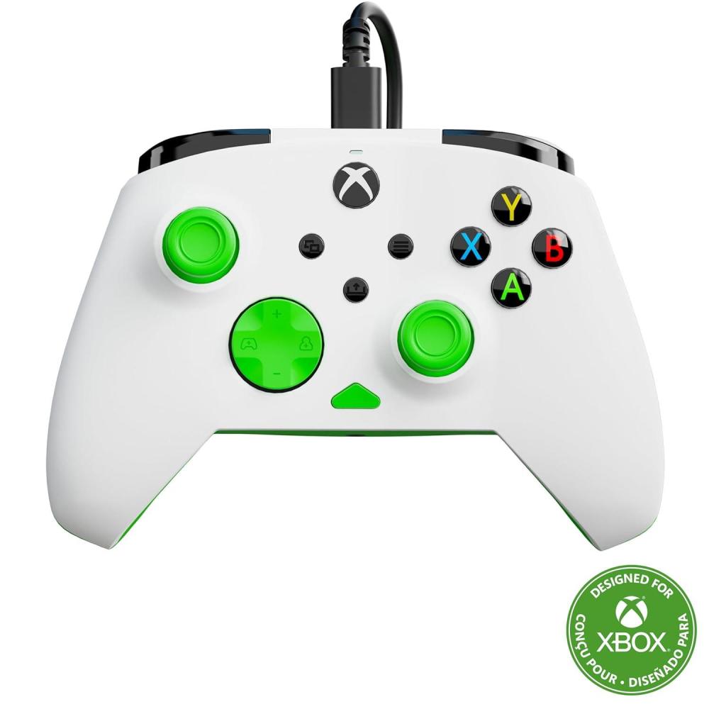 imageTurtle Beach Rematch Core Wired Gaming Controller  Licensed for Xbox Series XS Xbox One amp Windows PCs  Audio Controls Rumble Motors amp Impulse Triggers Companion App  BlackGreenWhiteGreen
