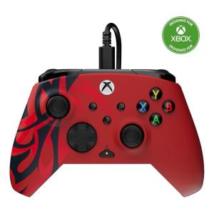 Turtle Beach Rematch Advanced Wired Gaming Controller Licensed for Xbox Series X|S, Xbox One, Windows PC – Glow, Remappable Buttons, Hair Triggers, Audio Controls, Impulse Triggers – Cherry Blossom(Spirit Red)