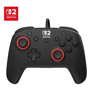 Turtle Beach Rematch Wired Gaming Controller – Officially Licensed for Nintendo Switch 2, Nintendo Switch/Switch Lite/OLED – Hall-Effect Thumbsticks, Audio Controls, Mappable Buttons – Black/Red(Black)