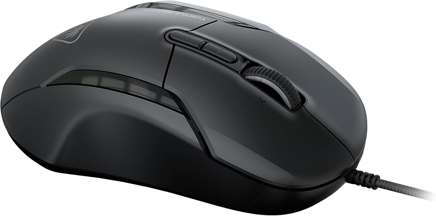 imageTurtle Beach Burst II Air Wireless Gaming Mouse 47g Ultra Lightweight Optical Switches 26000 DPI Optical Sensor 120hour Rechargeable Battery Symmetrical Design Bluetooth USBC Cable BlackAsh Black