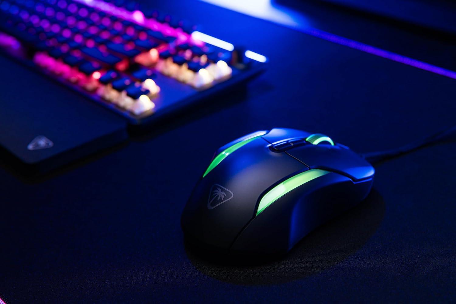 imageTurtle Beach Burst II Air Wireless Gaming Mouse 47g Ultra Lightweight Optical Switches 26000 DPI Optical Sensor 120hour Rechargeable Battery Symmetrical Design Bluetooth USBC Cable BlackAsh Black