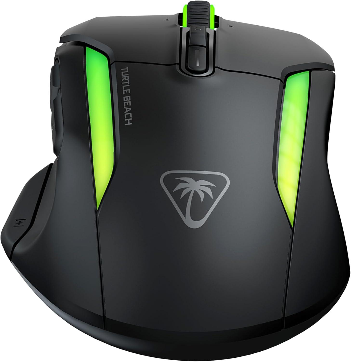 imageTurtle Beach Burst II Air Wireless Gaming Mouse 47g Ultra Lightweight Optical Switches 26000 DPI Optical Sensor 120hour Rechargeable Battery Symmetrical Design Bluetooth USBC Cable BlackAsh Black