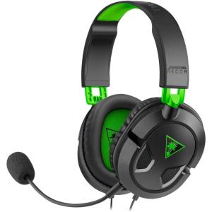 Turtle Beach Recon 50 Wired Gaming Headset – PC, Mac, PS4, PS5, Xbox Series X|S & Xbox One, & Mobile/Tablet with 3.5mm Removable Mic, 40mm Speakers, & In-line Controls – Black(Black / Green)