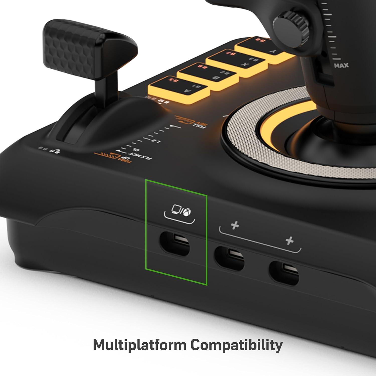 imageTurtle Beach VelocityOne Flight Universal Control System Xbox Series X amp Xbox Series S Xbox One amp Windows 10 amp 11 PCs with Yoke Handle Throttle Quadrant Trim Wheel amp Rudder ControlsUniversal Simulation Controller