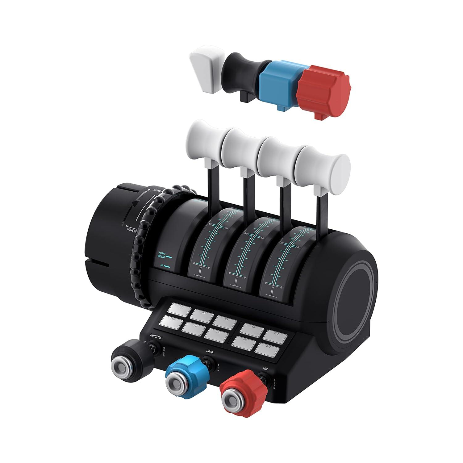 imageTurtle Beach VelocityOne Flight Universal Control System Xbox Series X amp Xbox Series S Xbox One amp Windows 10 amp 11 PCs with Yoke Handle Throttle Quadrant Trim Wheel amp Rudder ControlsUniversal Control System