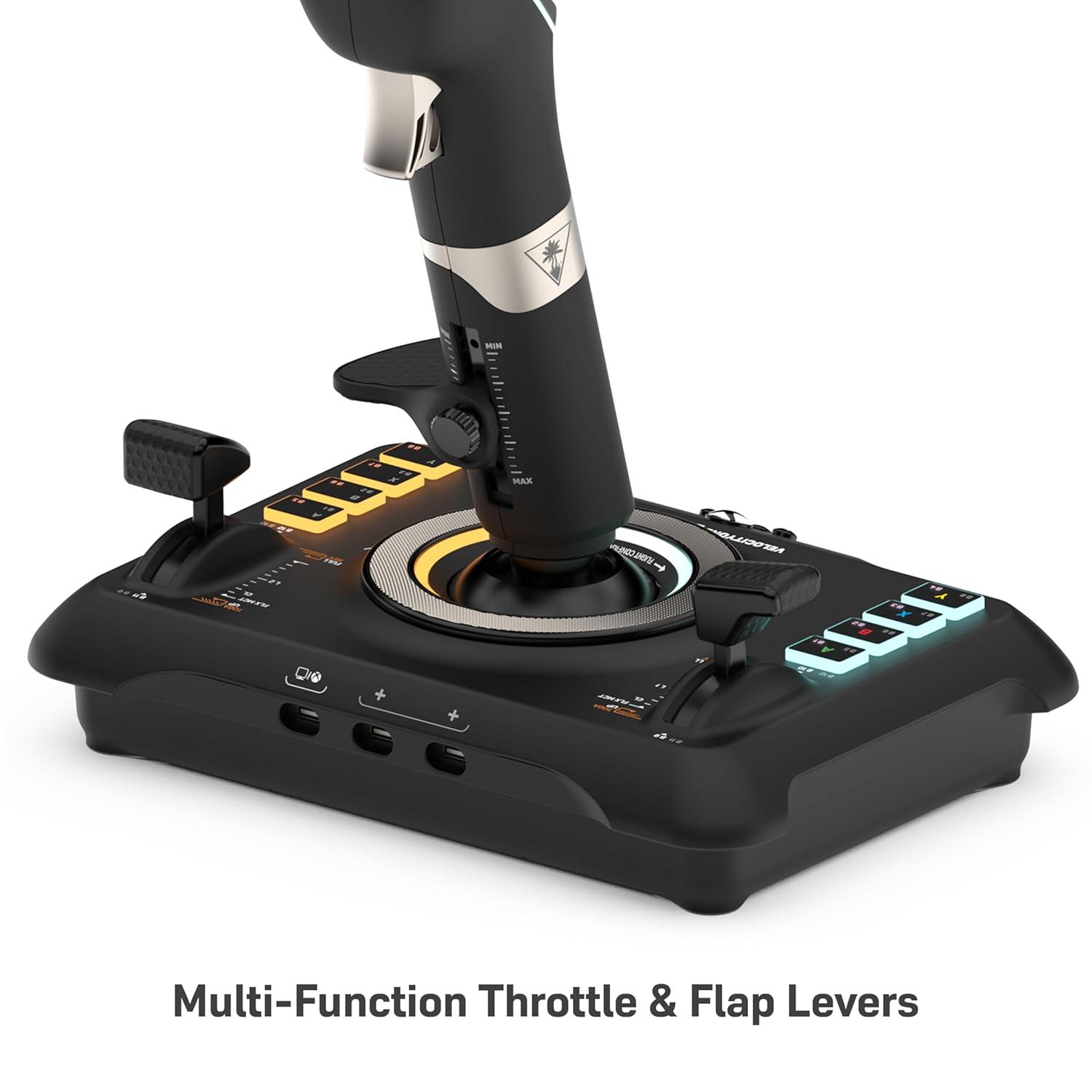 imageTurtle Beach VelocityOne Flight Universal Control System Xbox Series X amp Xbox Series S Xbox One amp Windows 10 amp 11 PCs with Yoke Handle Throttle Quadrant Trim Wheel amp Rudder ControlsUniversal Simulation Controller