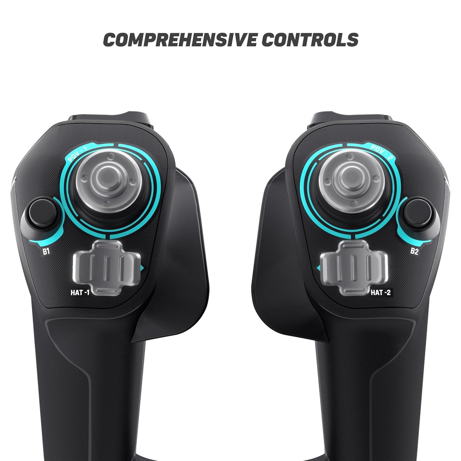 imageTurtle Beach VelocityOne Flight Universal Control System Xbox Series X amp Xbox Series S Xbox One amp Windows 10 amp 11 PCs with Yoke Handle Throttle Quadrant Trim Wheel amp Rudder ControlsUniversal Control System