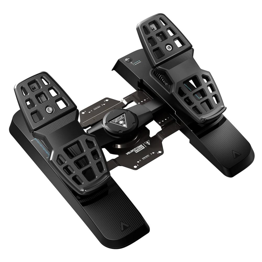 imageTurtle Beach VelocityOne Flight Universal Control System Xbox Series X amp Xbox Series S Xbox One amp Windows 10 amp 11 PCs with Yoke Handle Throttle Quadrant Trim Wheel amp Rudder ControlsUniversal Rudder Pedals