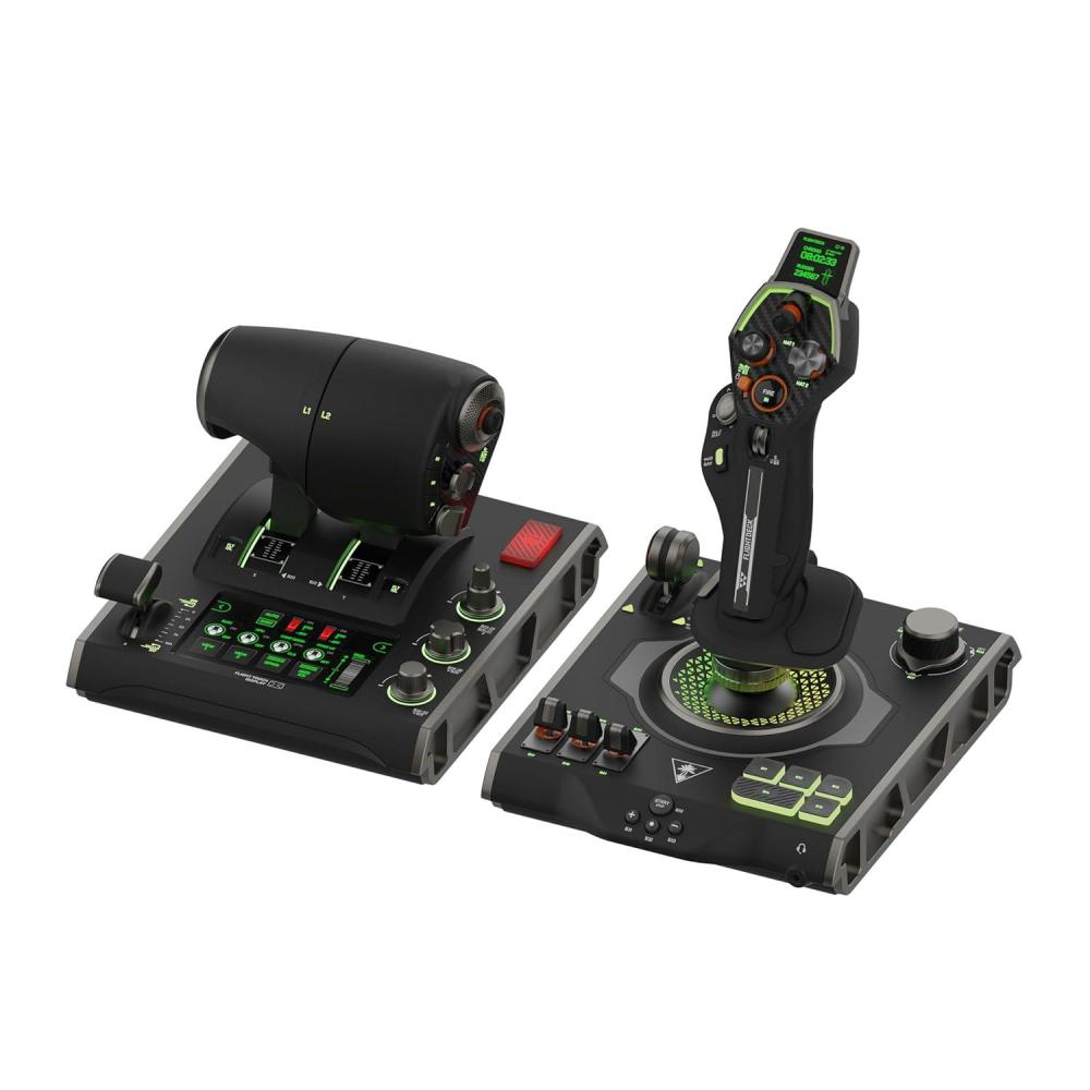 imageTurtle Beach VelocityOne Flight Universal Control System  Xbox Series X amp Xbox Series S Xbox One amp Windows 10 amp 11 PCs with Yoke Handle Throttle Quadrant Trim Wheel amp Rudder ControlsUniversal HOTAS Simulation System