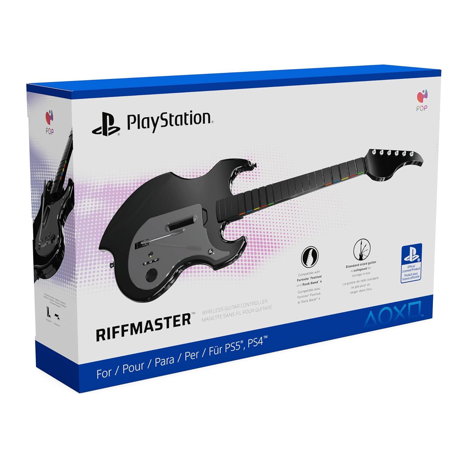 imagePDP Riffmaster Wireless Guitar Controller for Nintendo Switch Nintendo Switch 2 LiteOLED Fortnite Festival Rechargeable Battery Officially Licensed BlackPLAYSTATION