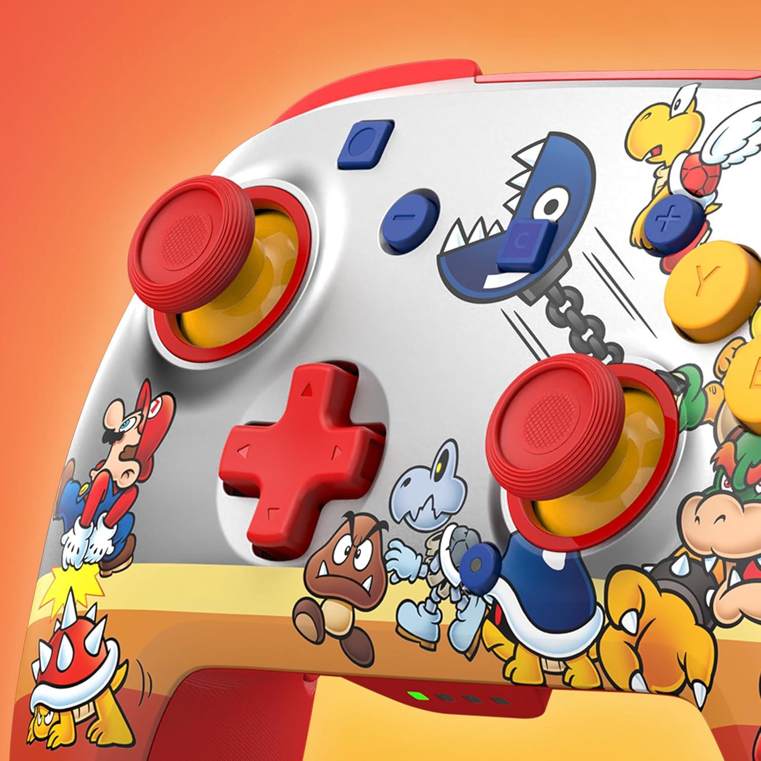 imageTurtle Beach Rematch Wireless Controller Mario amp Luigi Officially Licensed for Nintendo Switch 2 Nintendo Switch TMR Thumbsticks Customizable RGB Rechargeable BatteryKoopa Troop Red