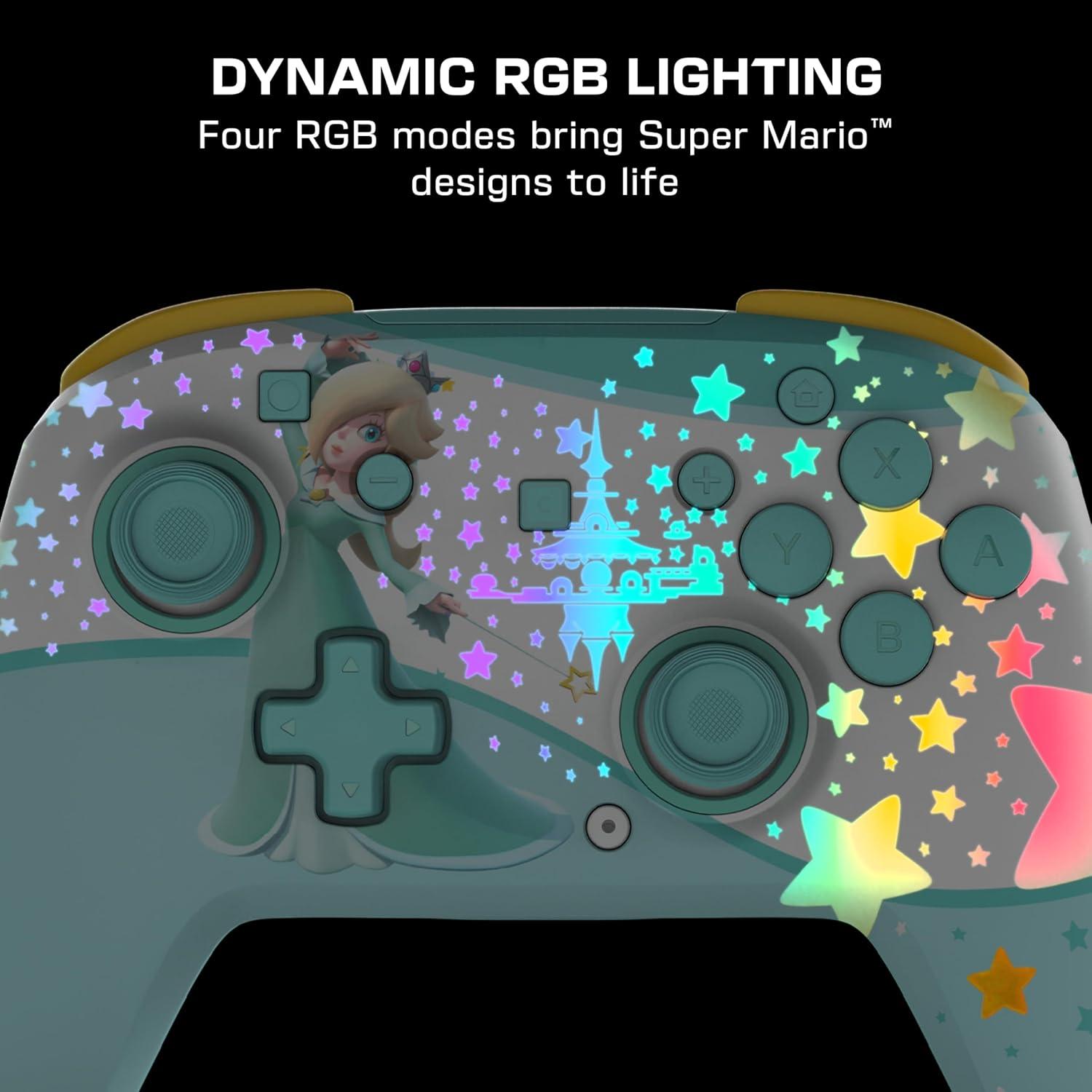 imageTurtle Beach Rematch Wireless Controller Mario amp Luigi Officially Licensed for Nintendo Switch 2 Nintendo Switch TMR Thumbsticks Customizable RGB Rechargeable BatteryRosalina Teal