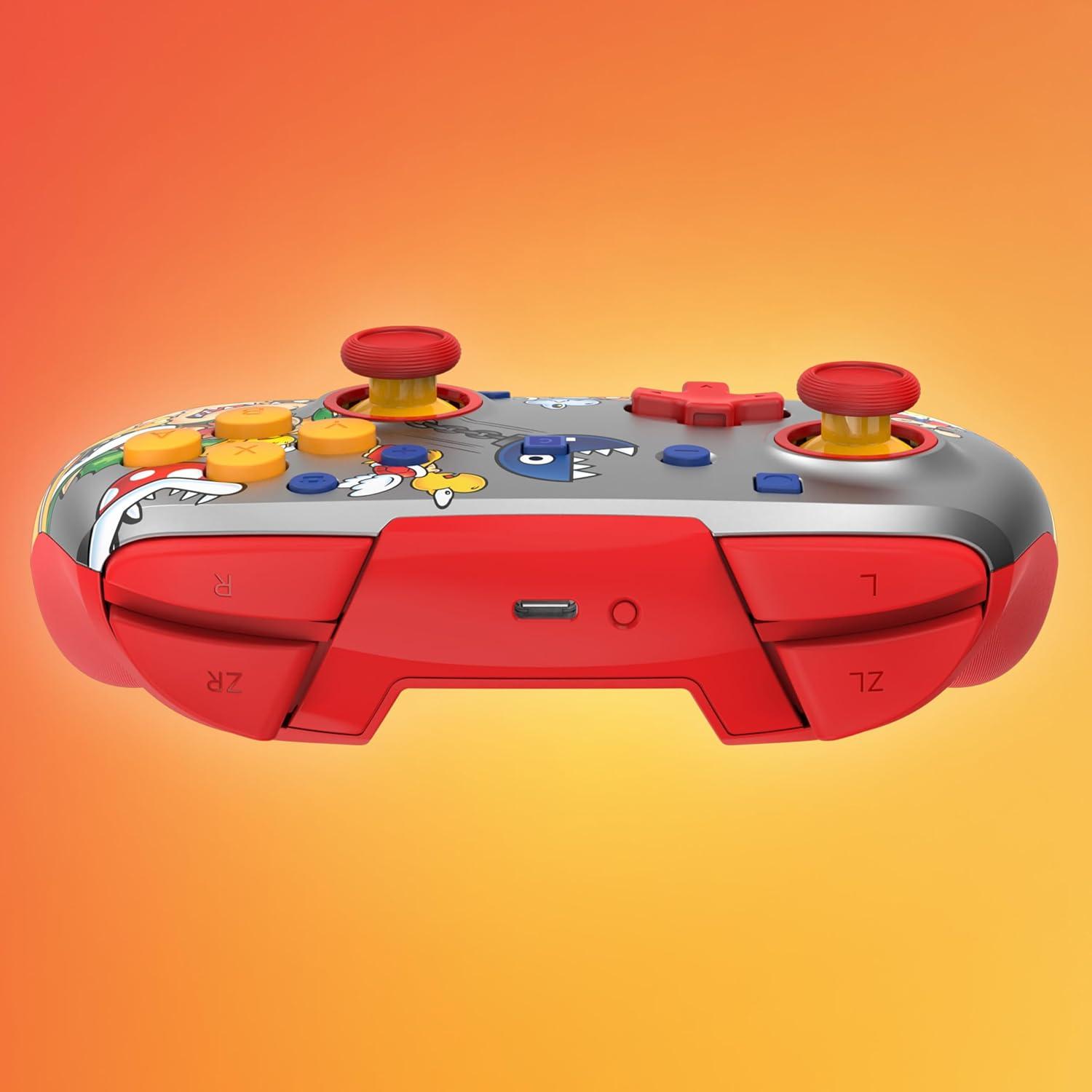imageTurtle Beach Rematch Wireless Controller Mario amp Luigi Officially Licensed for Nintendo Switch 2 Nintendo Switch TMR Thumbsticks Customizable RGB Rechargeable BatteryKoopa Troop Red