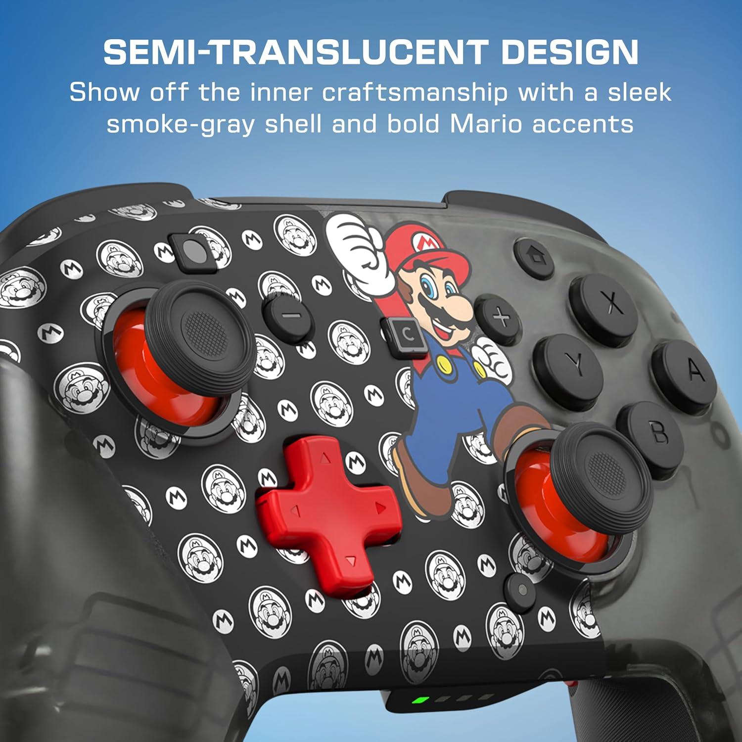imageTurtle Beach Rematch Wireless Controller Mario amp Luigi Officially Licensed for Nintendo Switch 2 Nintendo Switch TMR Thumbsticks Customizable RGB Rechargeable BatterySuper Mario Jump