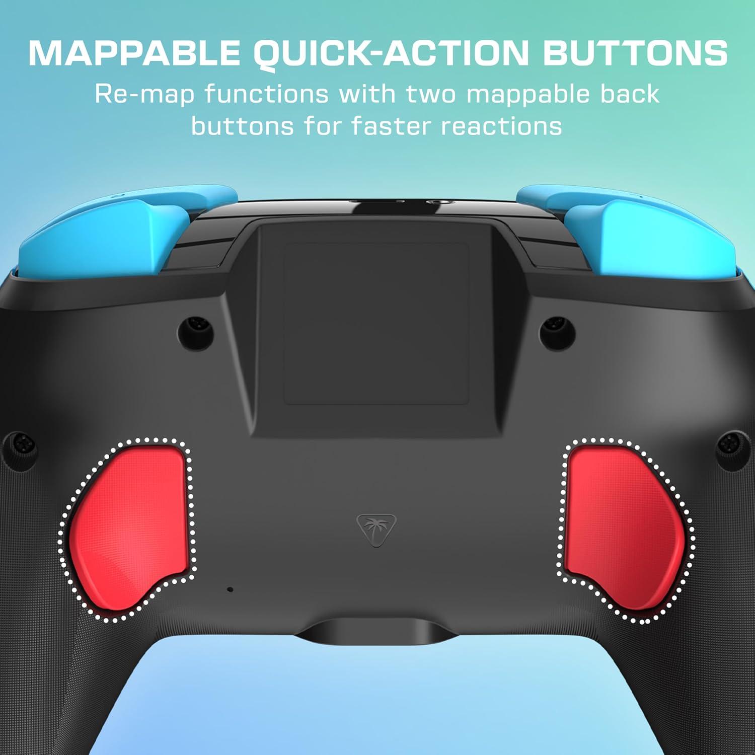 imageTurtle Beach Rematch Wireless Controller Mario amp Luigi Officially Licensed for Nintendo Switch 2 Nintendo Switch TMR Thumbsticks Customizable RGB Rechargeable BatteryMario Luigi Blue