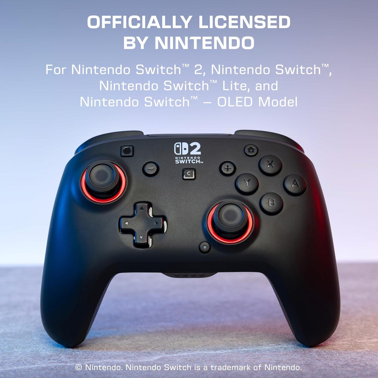 imageTurtle Beach Rematch Wireless Controller Mario amp Luigi Officially Licensed for Nintendo Switch 2 Nintendo Switch TMR Thumbsticks Customizable RGB Rechargeable BatteryBlack