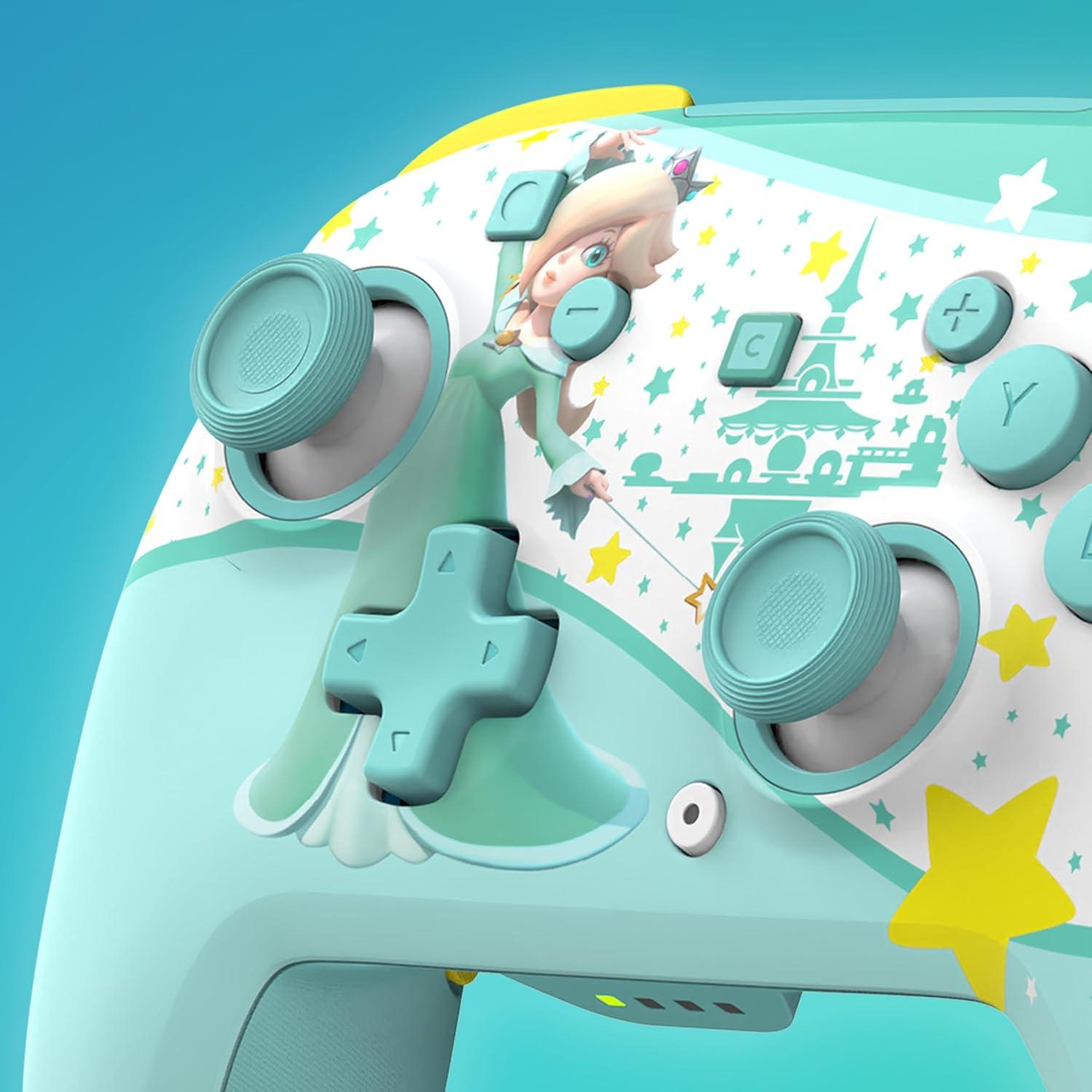 imageTurtle Beach Rematch Wireless Controller Mario amp Luigi Officially Licensed for Nintendo Switch 2 Nintendo Switch TMR Thumbsticks Customizable RGB Rechargeable BatteryRosalina Teal