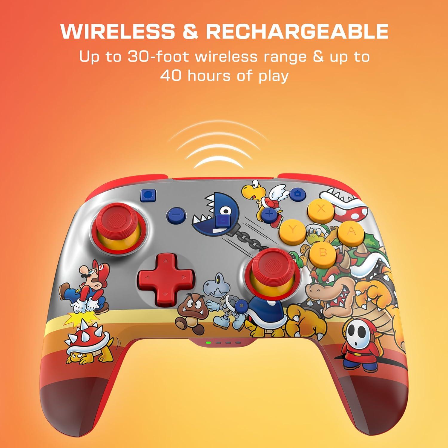 imageTurtle Beach Rematch Wireless Controller Mario amp Luigi Officially Licensed for Nintendo Switch 2 Nintendo Switch TMR Thumbsticks Customizable RGB Rechargeable BatteryKoopa Troop Red