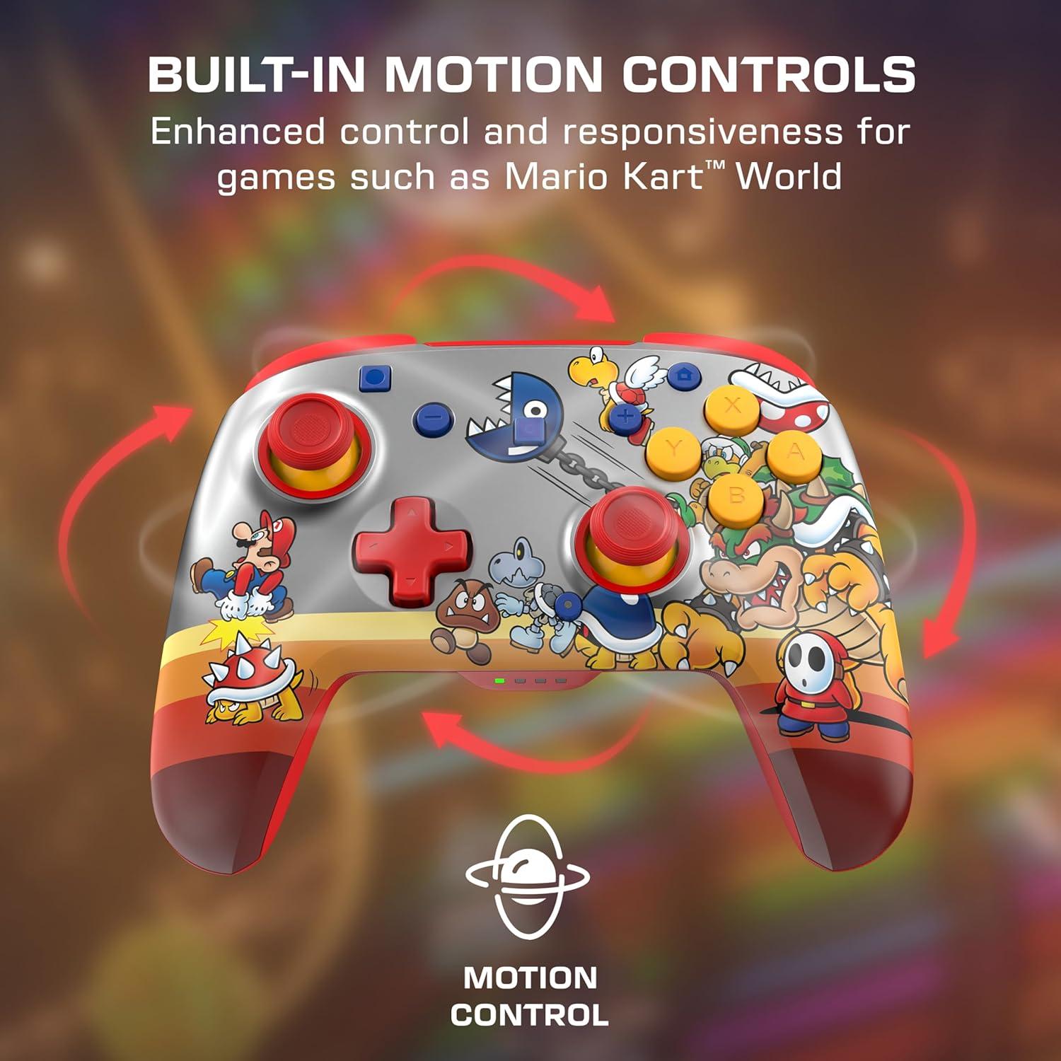 imageTurtle Beach Rematch Wireless Controller Mario amp Luigi Officially Licensed for Nintendo Switch 2 Nintendo Switch TMR Thumbsticks Customizable RGB Rechargeable BatteryKoopa Troop Red