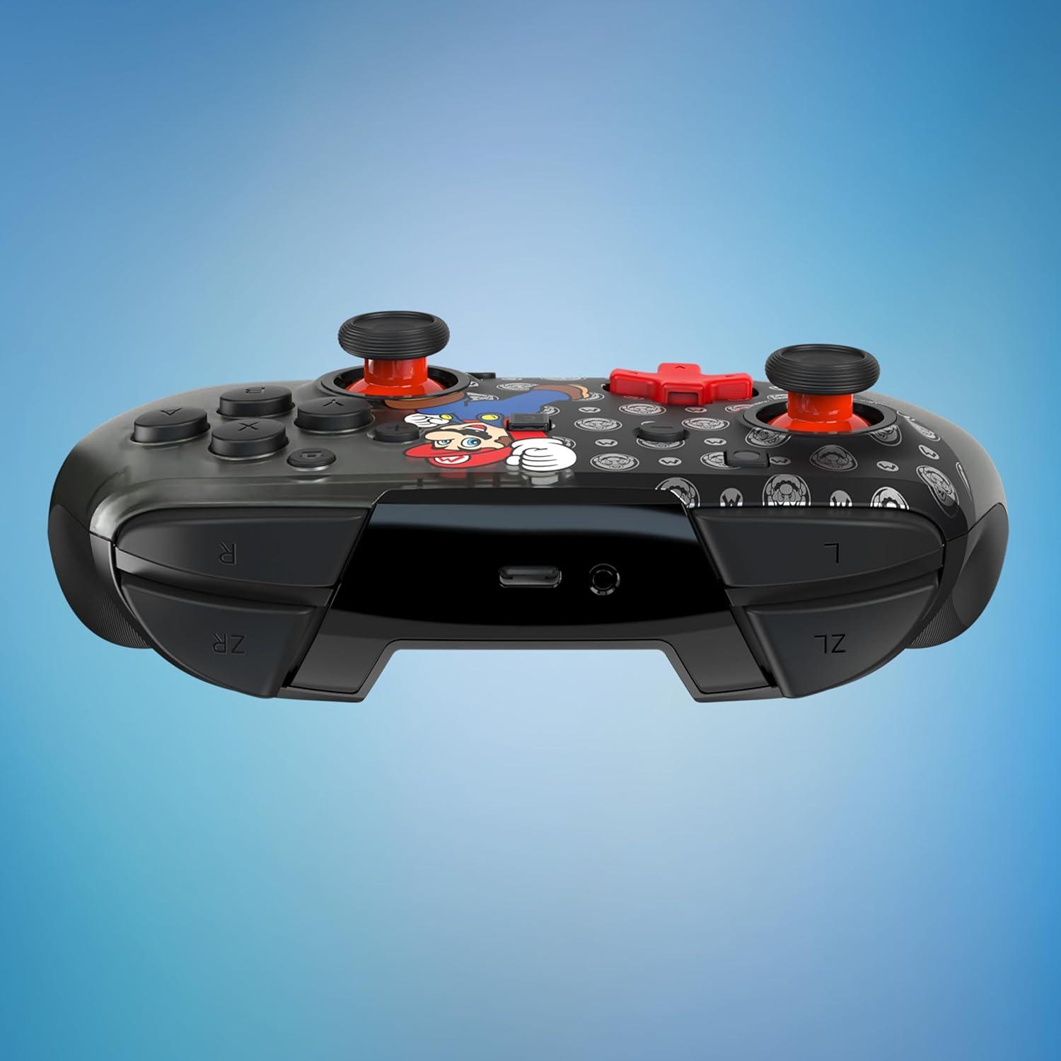 imageTurtle Beach Rematch Wireless Controller Mario amp Luigi Officially Licensed for Nintendo Switch 2 Nintendo Switch TMR Thumbsticks Customizable RGB Rechargeable BatterySuper Mario Jump