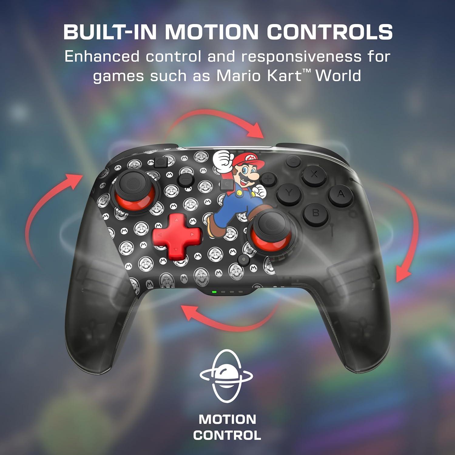 imageTurtle Beach Rematch Wireless Controller Mario amp Luigi Officially Licensed for Nintendo Switch 2 Nintendo Switch TMR Thumbsticks Customizable RGB Rechargeable BatterySuper Mario Jump