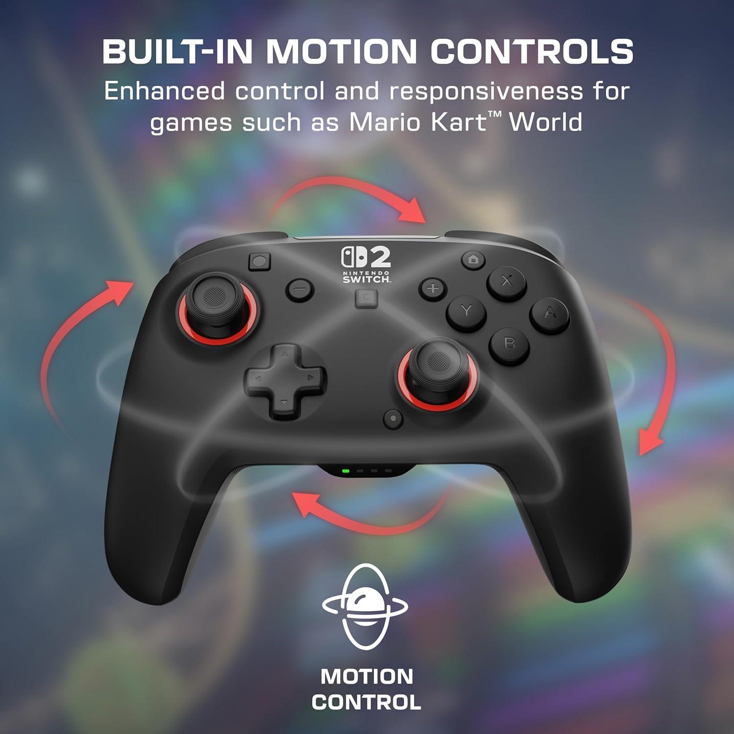 imageTurtle Beach Rematch Wireless Controller Mario amp Luigi Officially Licensed for Nintendo Switch 2 Nintendo Switch TMR Thumbsticks Customizable RGB Rechargeable BatteryBlack