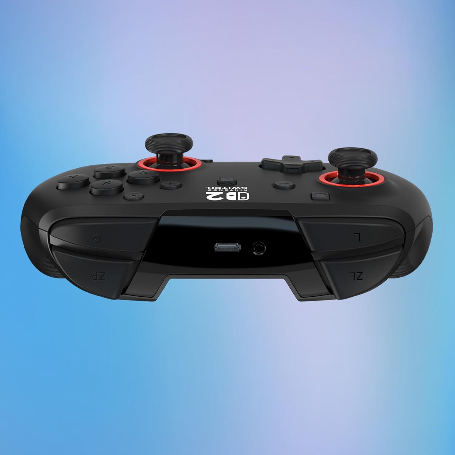 imageTurtle Beach Rematch Wireless Controller Mario amp Luigi Officially Licensed for Nintendo Switch 2 Nintendo Switch TMR Thumbsticks Customizable RGB Rechargeable BatteryBlack