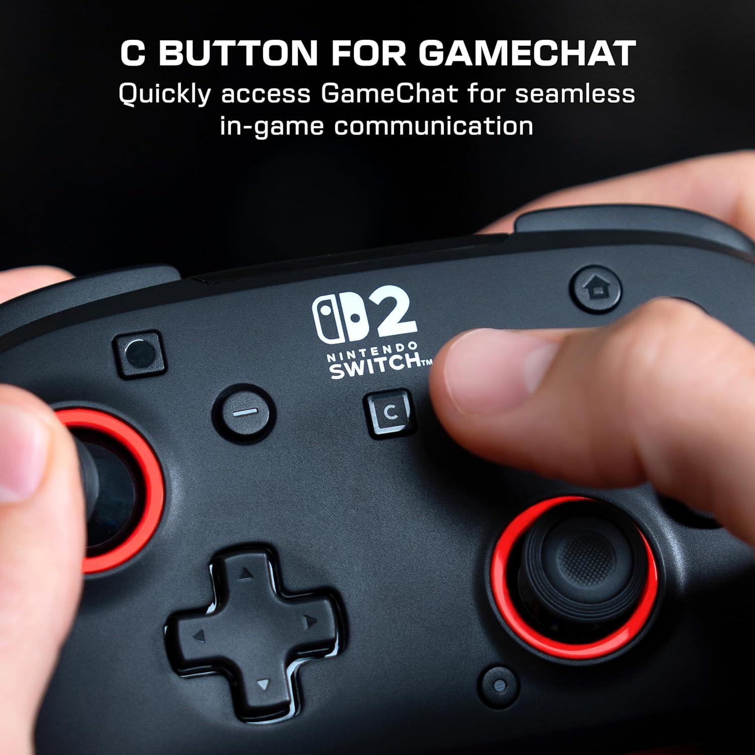 imageTurtle Beach Rematch Wireless Controller Mario amp Luigi Officially Licensed for Nintendo Switch 2 Nintendo Switch TMR Thumbsticks Customizable RGB Rechargeable BatteryBlack