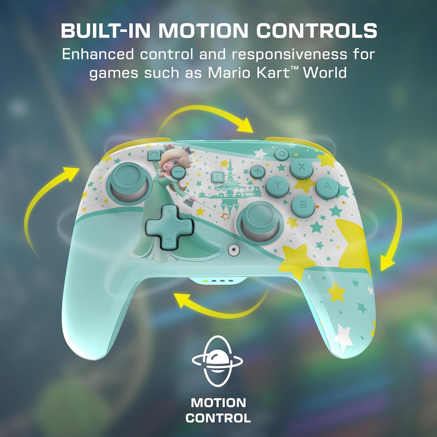 imageTurtle Beach Rematch Wireless Controller Mario amp Luigi Officially Licensed for Nintendo Switch 2 Nintendo Switch TMR Thumbsticks Customizable RGB Rechargeable BatteryRosalina Teal