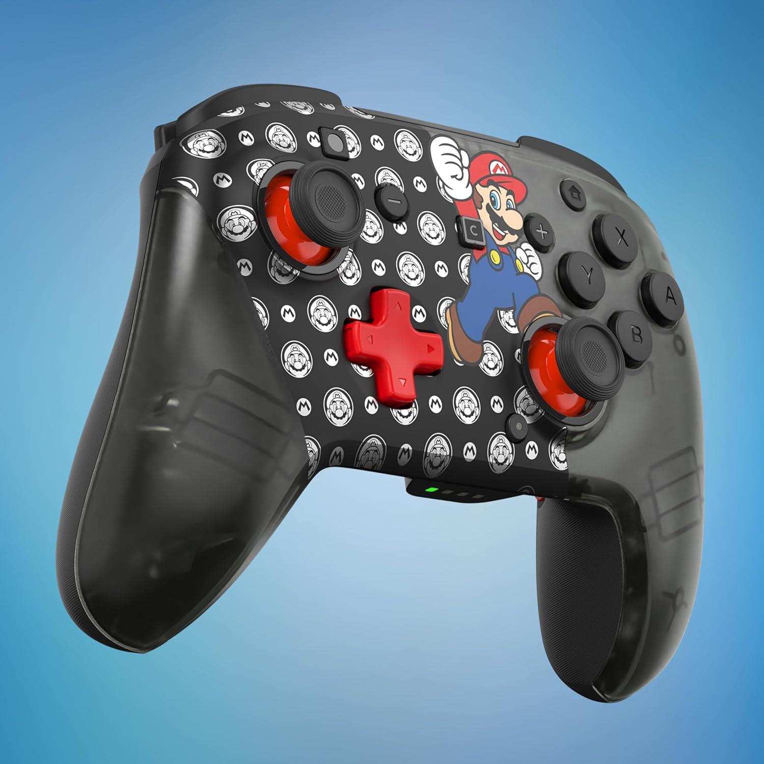 imageTurtle Beach Rematch Wireless Controller Mario amp Luigi Officially Licensed for Nintendo Switch 2 Nintendo Switch TMR Thumbsticks Customizable RGB Rechargeable BatterySuper Mario Jump
