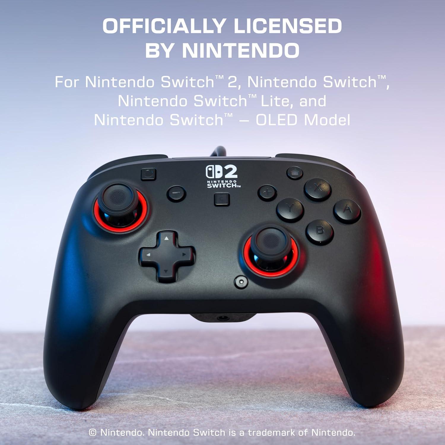 imageTurtle Beach Rematch Wireless Controller Mario amp Luigi Officially Licensed for Nintendo Switch 2 Nintendo Switch TMR Thumbsticks Customizable RGB Rechargeable BatteryBlack
