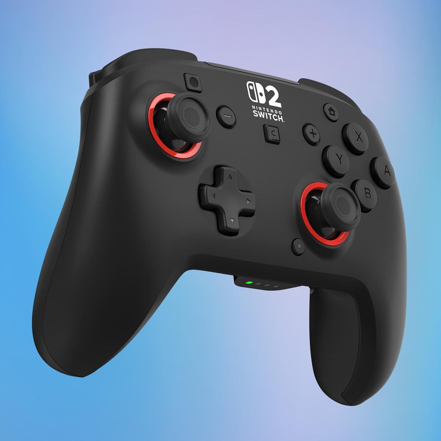 imageTurtle Beach Rematch Wireless Controller Mario amp Luigi Officially Licensed for Nintendo Switch 2 Nintendo Switch TMR Thumbsticks Customizable RGB Rechargeable BatteryBlack