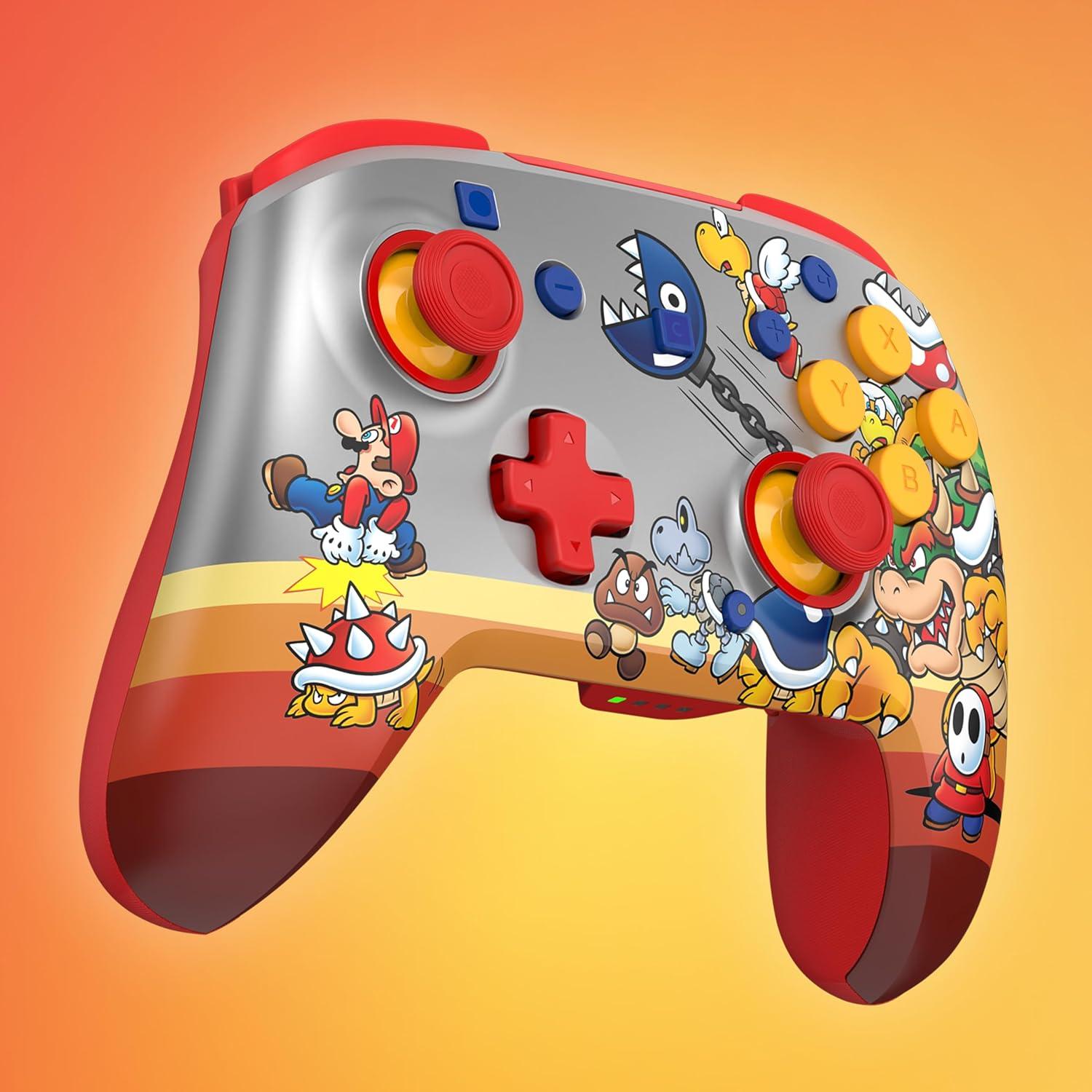 imageTurtle Beach Rematch Wireless Controller Mario amp Luigi Officially Licensed for Nintendo Switch 2 Nintendo Switch TMR Thumbsticks Customizable RGB Rechargeable BatteryKoopa Troop Red