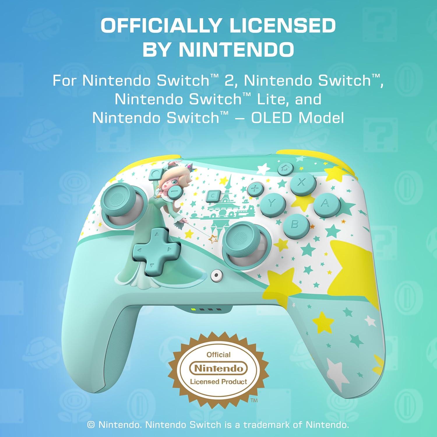 imageTurtle Beach Rematch Wireless Controller Mario amp Luigi Officially Licensed for Nintendo Switch 2 Nintendo Switch TMR Thumbsticks Customizable RGB Rechargeable BatteryRosalina Teal