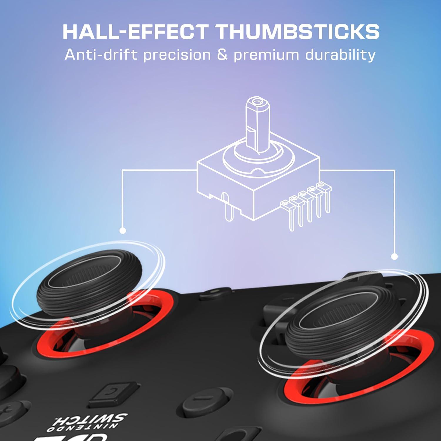 imageTurtle Beach Rematch Wireless Controller Mario amp Luigi Officially Licensed for Nintendo Switch 2 Nintendo Switch TMR Thumbsticks Customizable RGB Rechargeable BatteryBlack