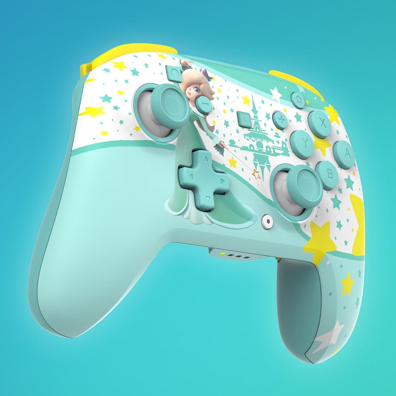 imageTurtle Beach Rematch Wireless Controller Mario amp Luigi Officially Licensed for Nintendo Switch 2 Nintendo Switch TMR Thumbsticks Customizable RGB Rechargeable BatteryRosalina Teal
