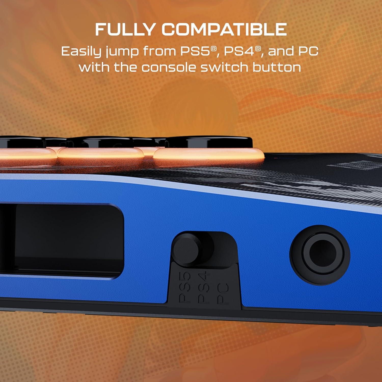 imageTurtle Beach Victrix Pro KO Leverless Fight Stick Street Fighter II Champion Edition Capcom and PlayStation Officially Licensed for PS4 PS5 PC HotSwappable RGB Switches Ergonomic