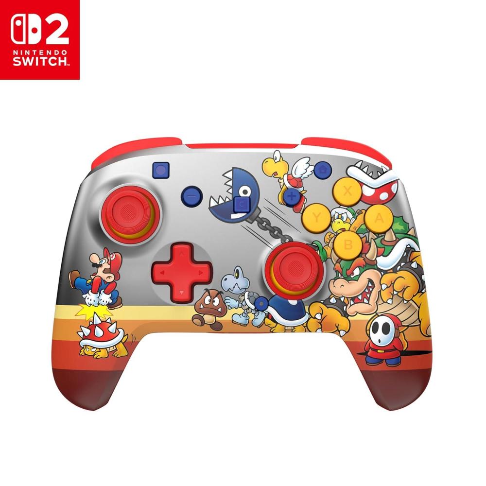 imageTurtle Beach Rematch Wireless Controller Mario amp Luigi Officially Licensed for Nintendo Switch 2 Nintendo Switch TMR Thumbsticks Customizable RGB Rechargeable BatteryKoopa Troop Red
