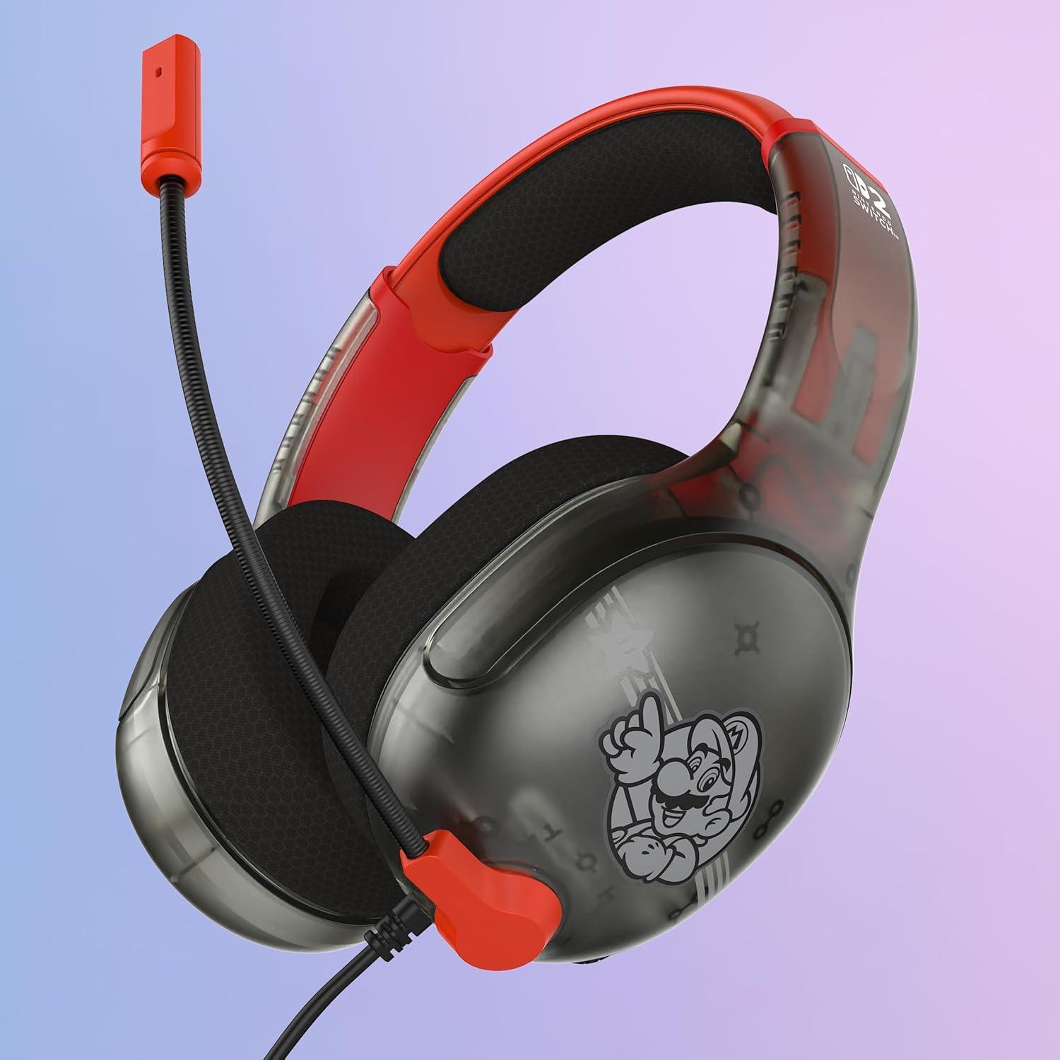 imageTurtle Beach Airlite Fit Wired Gaming Headset Mario Star Officially Licensed for Nintendo Switch 2 Nintendo Switch Durable LightweightMario Star