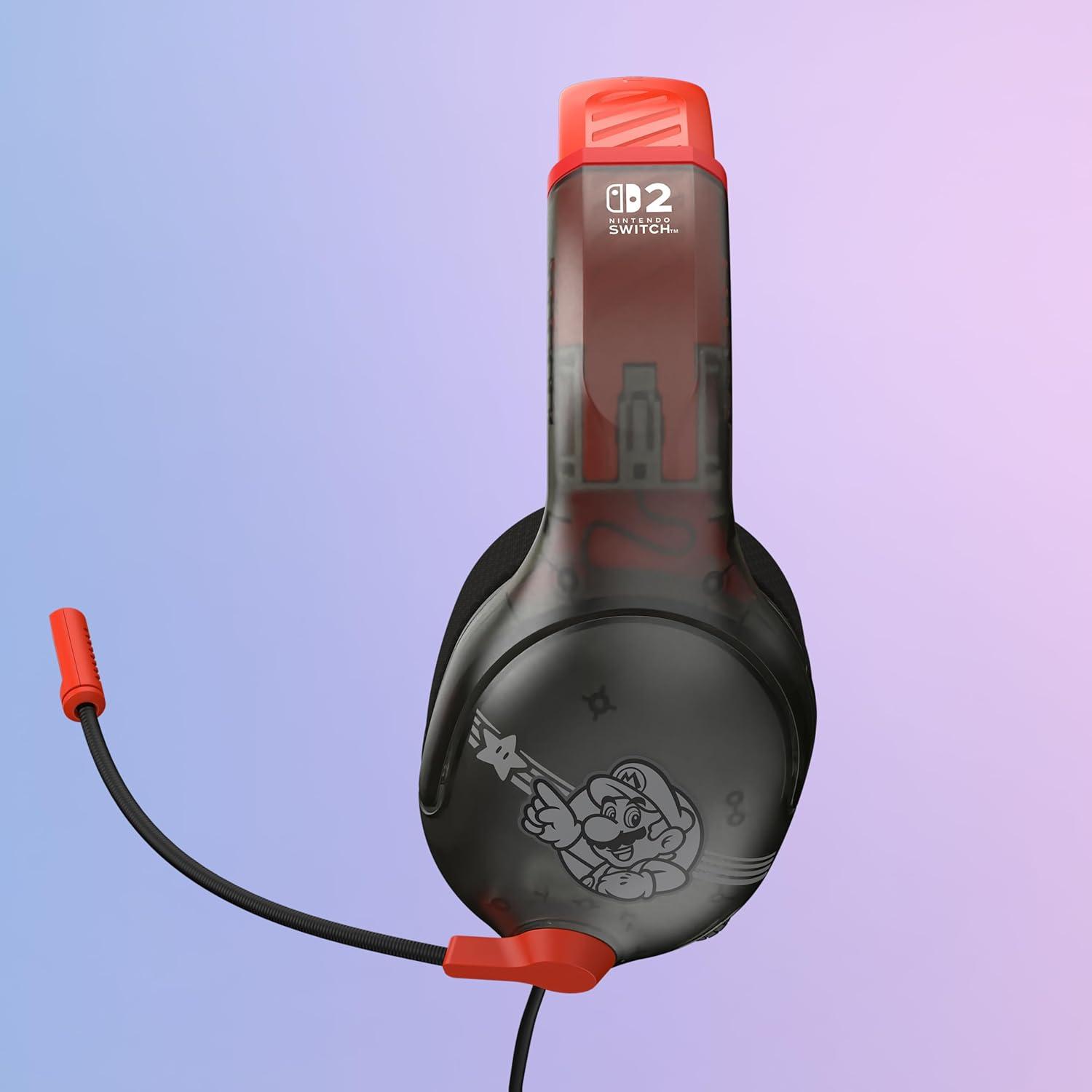 imageTurtle Beach Airlite Fit Wired Gaming Headset Mario Star Officially Licensed for Nintendo Switch 2 Nintendo Switch Durable LightweightMario Star